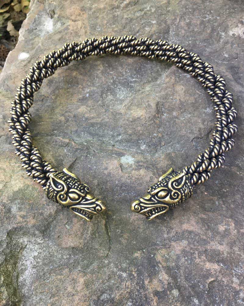 Norse Wolf Torc - Extra Heavy Braid