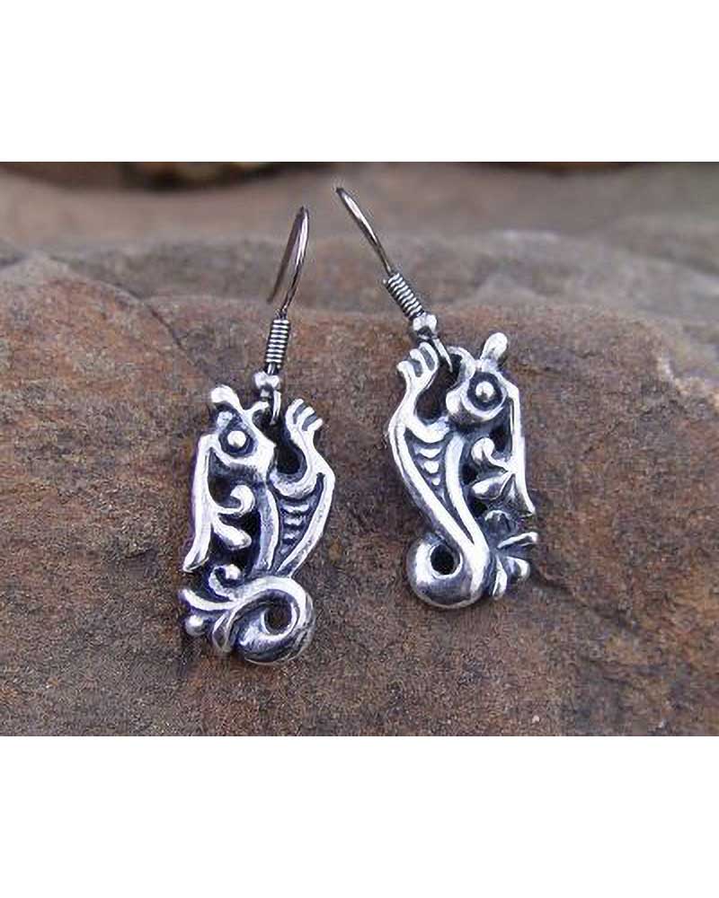 Sea Puppy Earrings in silver