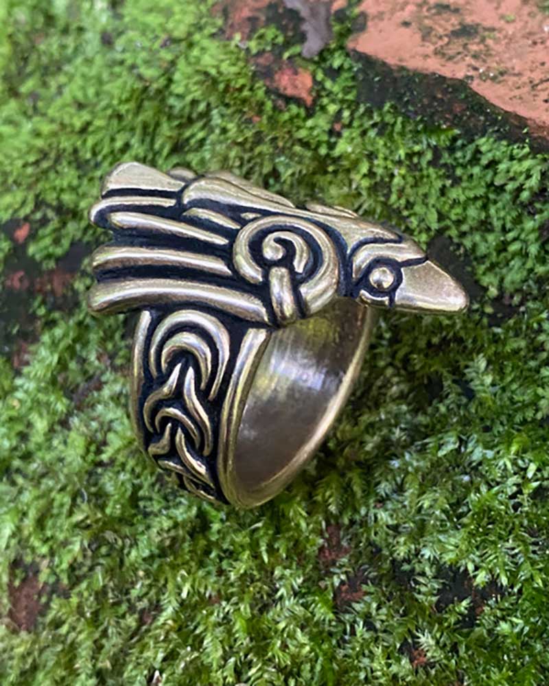 Odin's Raven Ring – Crafty Celts - Main Image