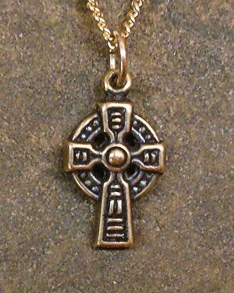 Celtic Cross Charm in bronze