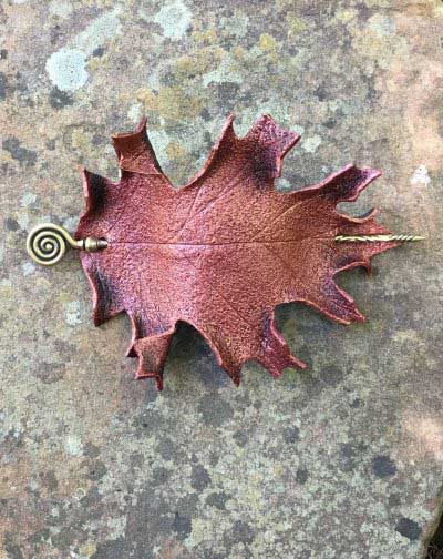 Oak Leaf Barrette