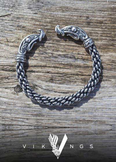 Buy 7-twisted Silver DRAGON Ethnic Cuff Bracelet, Viking Bracelet Online in  India - Etsy