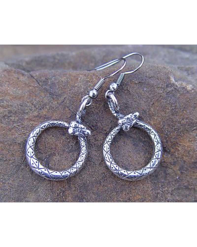 Snake Earrings in silver