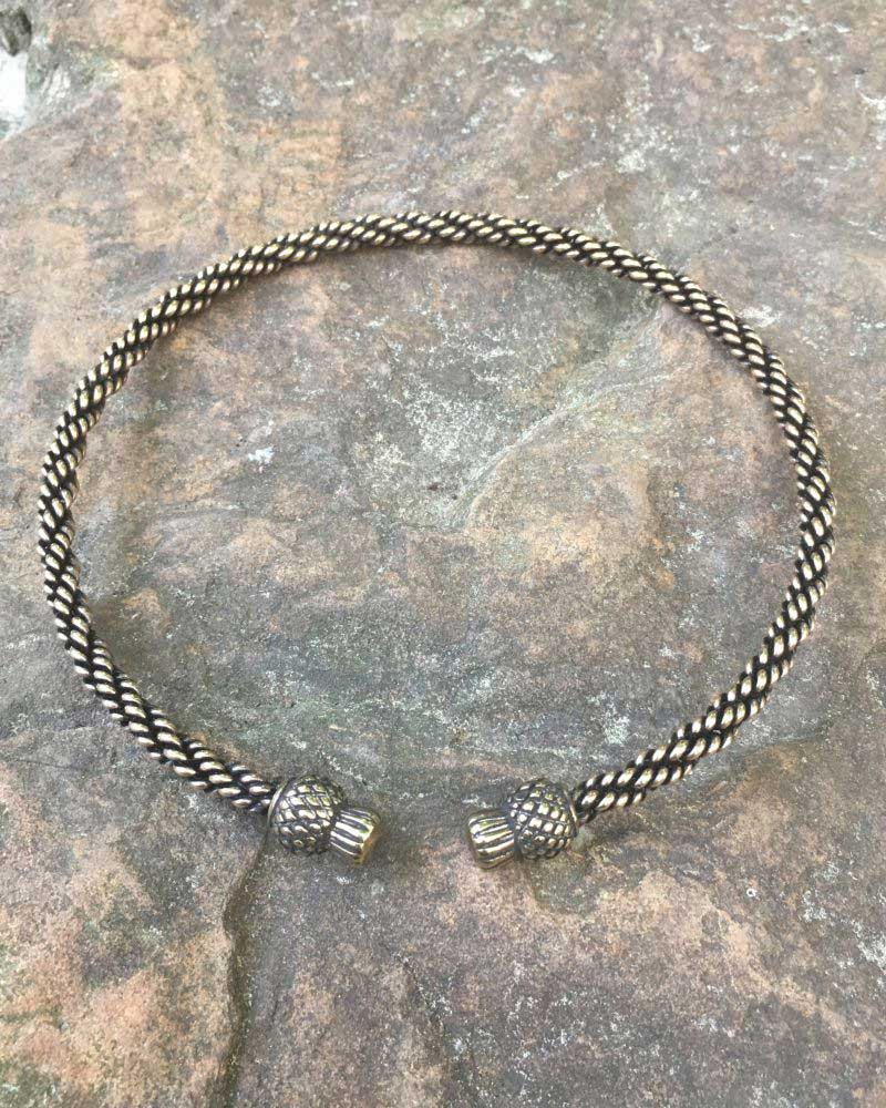 Thistle Torc - Light Braid – Crafty Celts