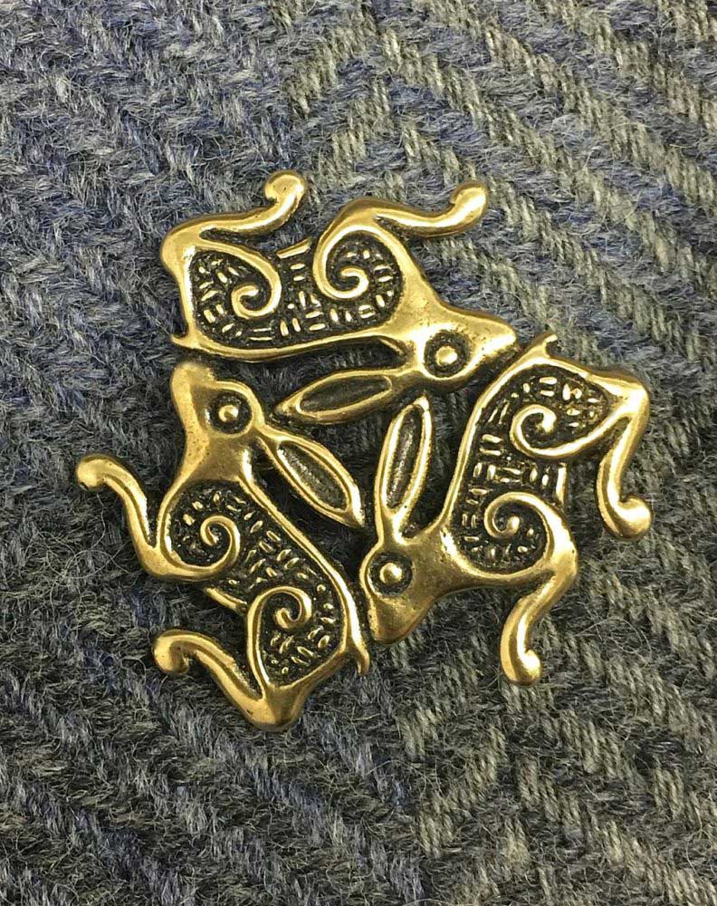 Triple Rabbit Brooch – Crafty Celts