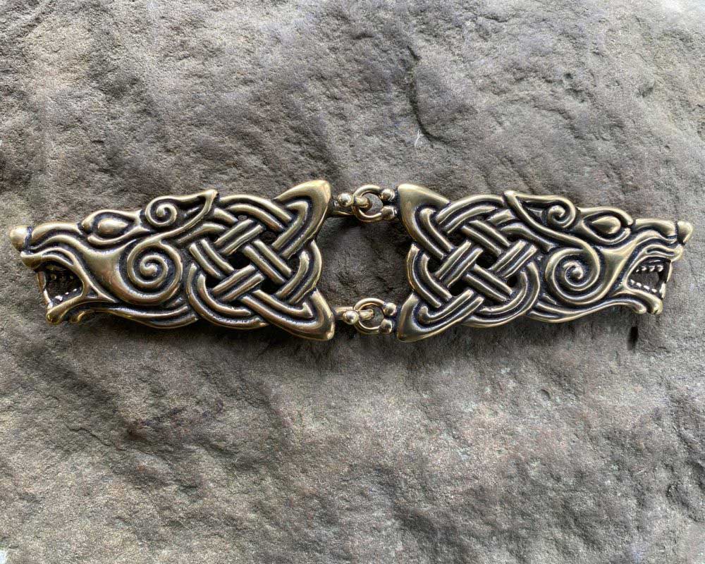 Celtic Knot Cloak Clasp Handmade- Sheldonpewter - Sheldon Pewter
